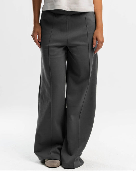 Wide Leg Charcoal Sweatpants