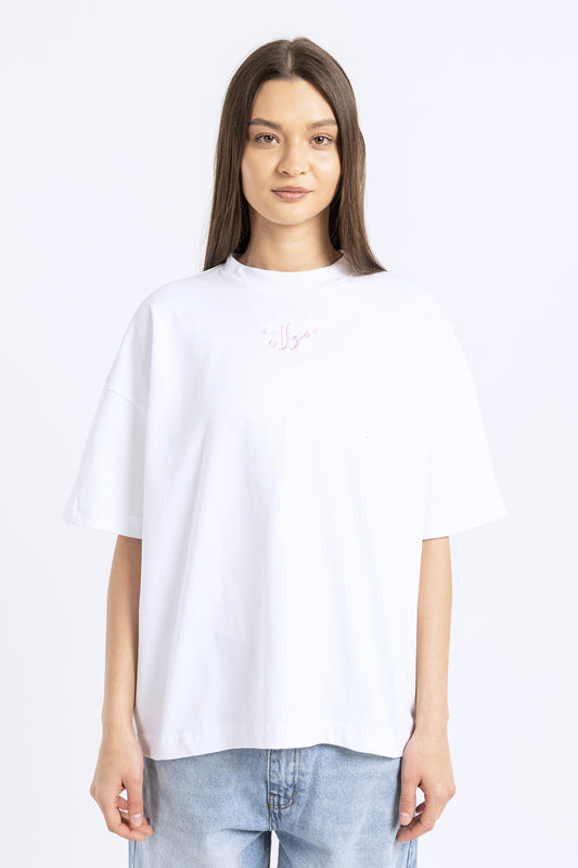 printed over size t-shirt - 7234