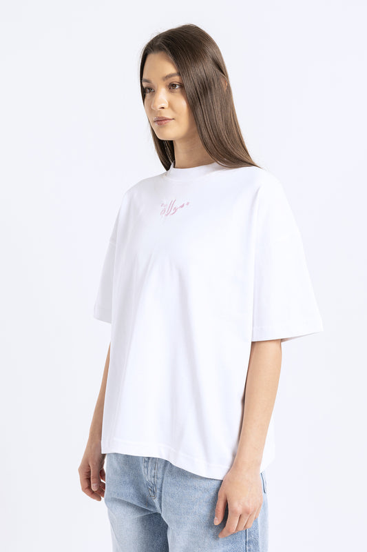 printed over size t-shirt - 7234