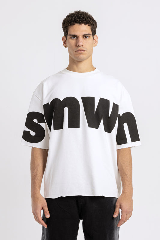 over size printed t-shirt - 7369
