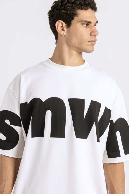 over size printed t-shirt - 7369