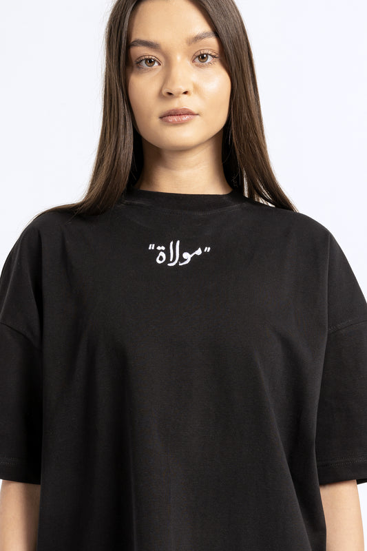 printed over size t-shirt - 7421