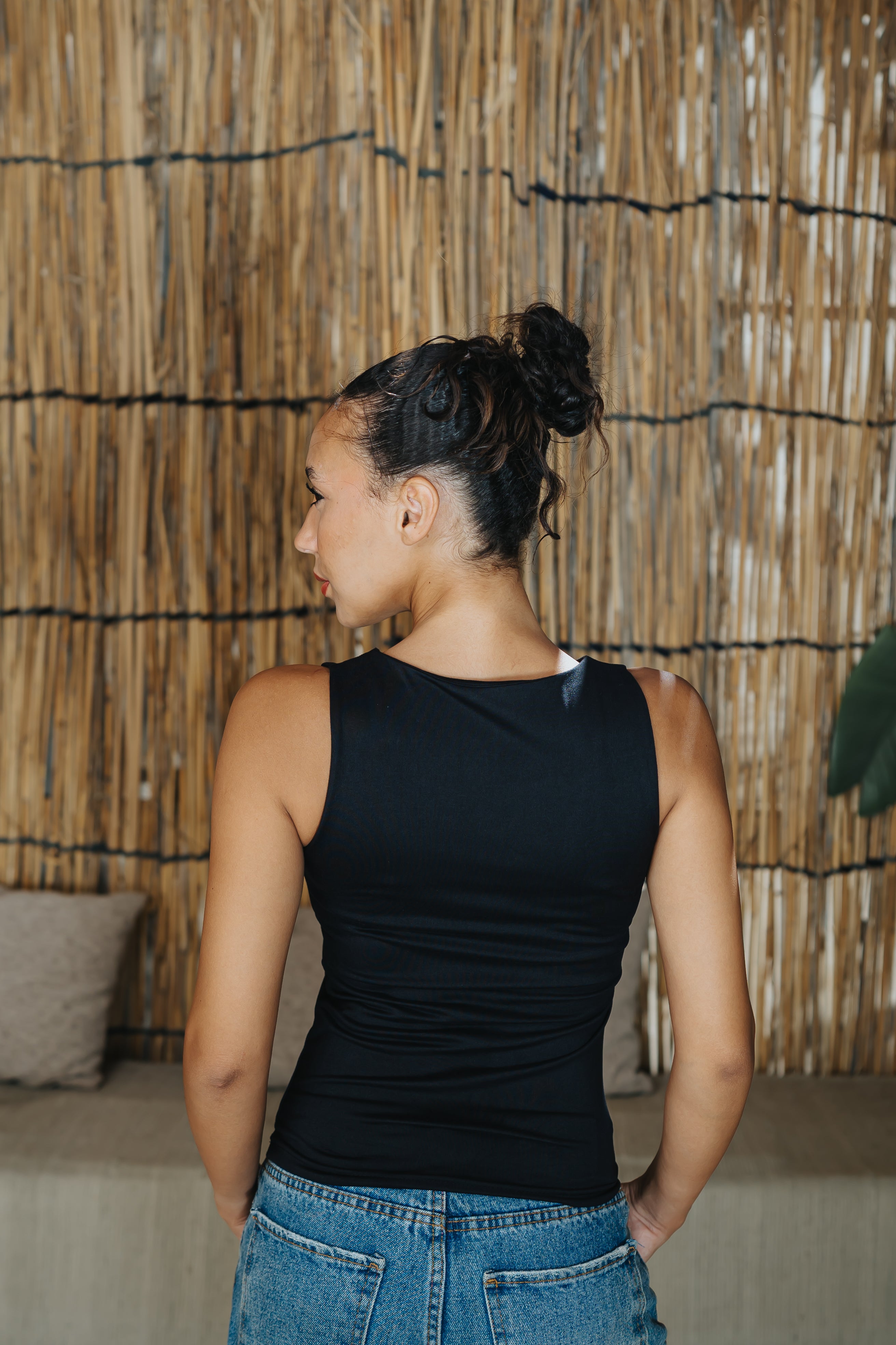 Basic Black Sleeveless Tank 77268