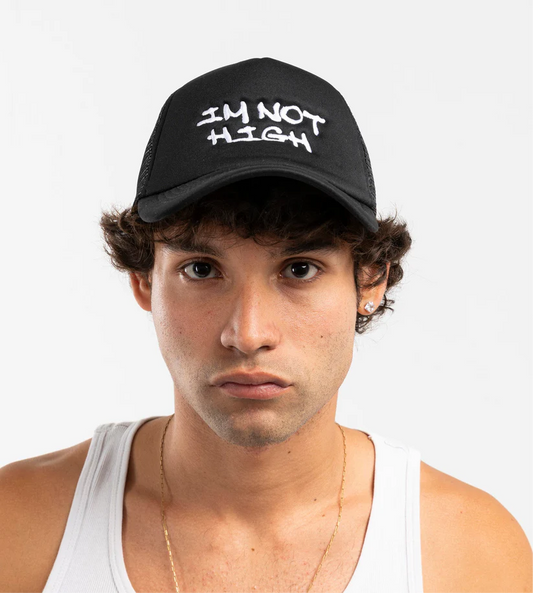IM Not High Trucker Cap-32085