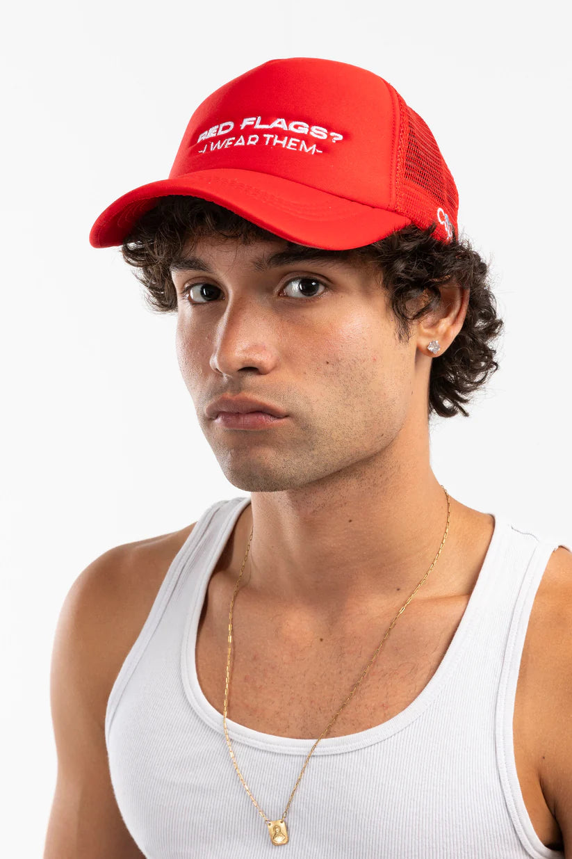 Red Flags Trucker Cap-32087
