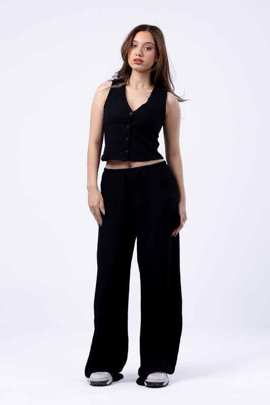 textured pant - 3269