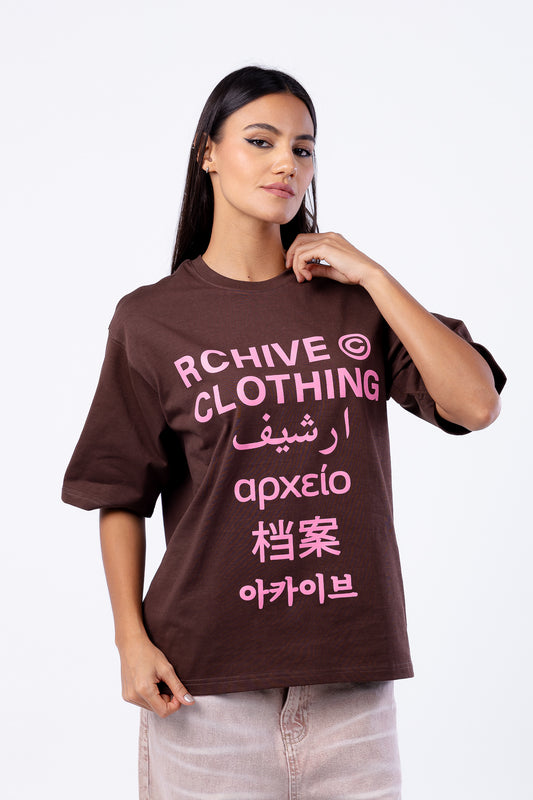 printed tee -7614