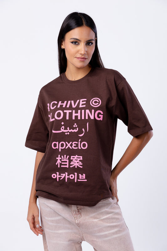 printed tee -7614