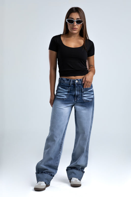 wide leg jeans-1307