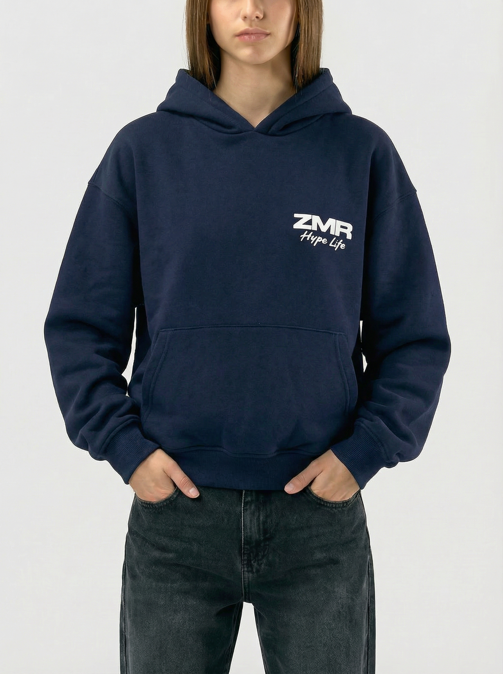 Navy blue hoodie