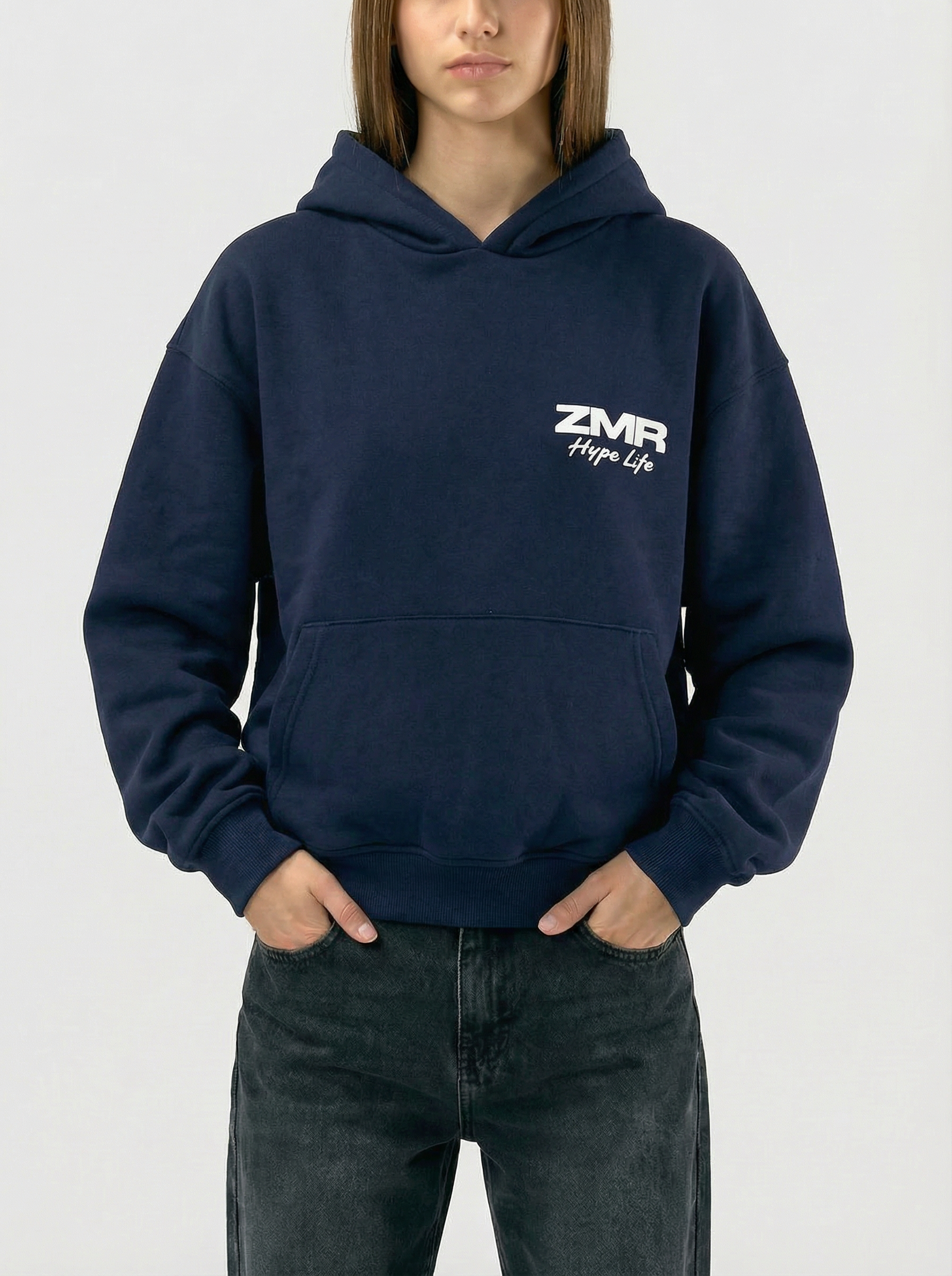 Navy blue hoodie