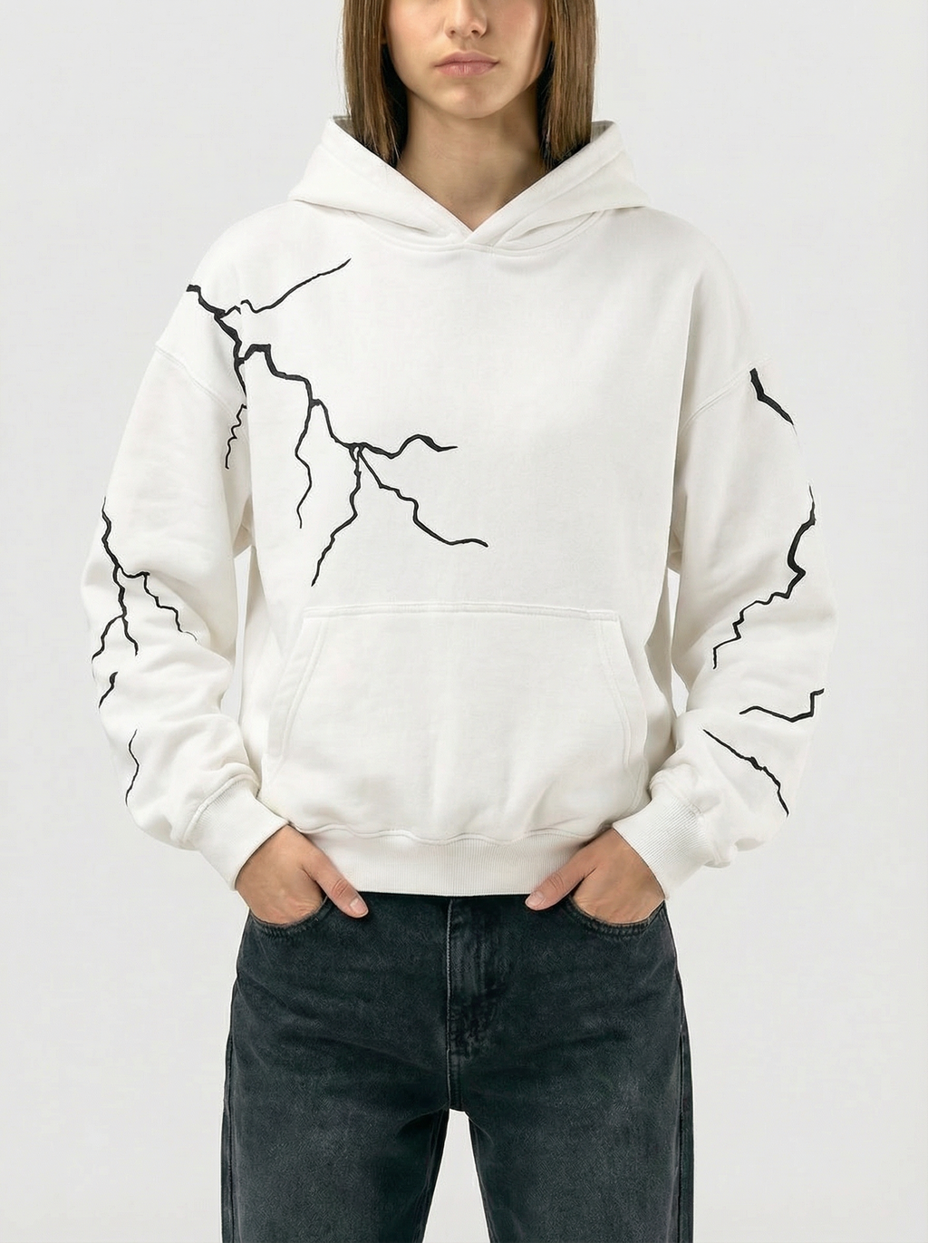 printed  hoodie 11573