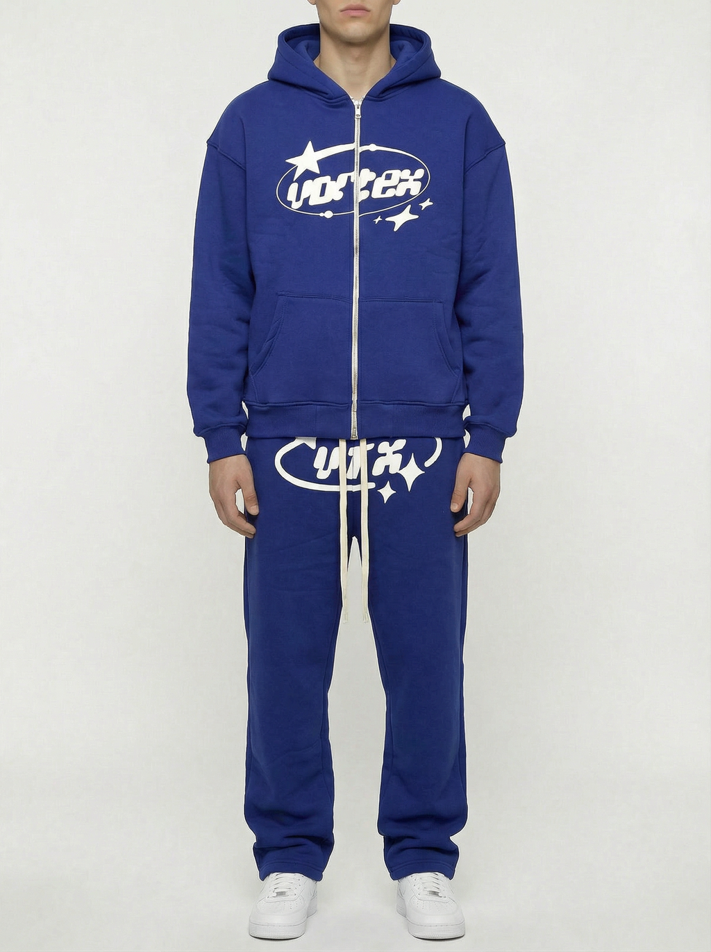 Blue Logo Hoodie & Sweatpants Set