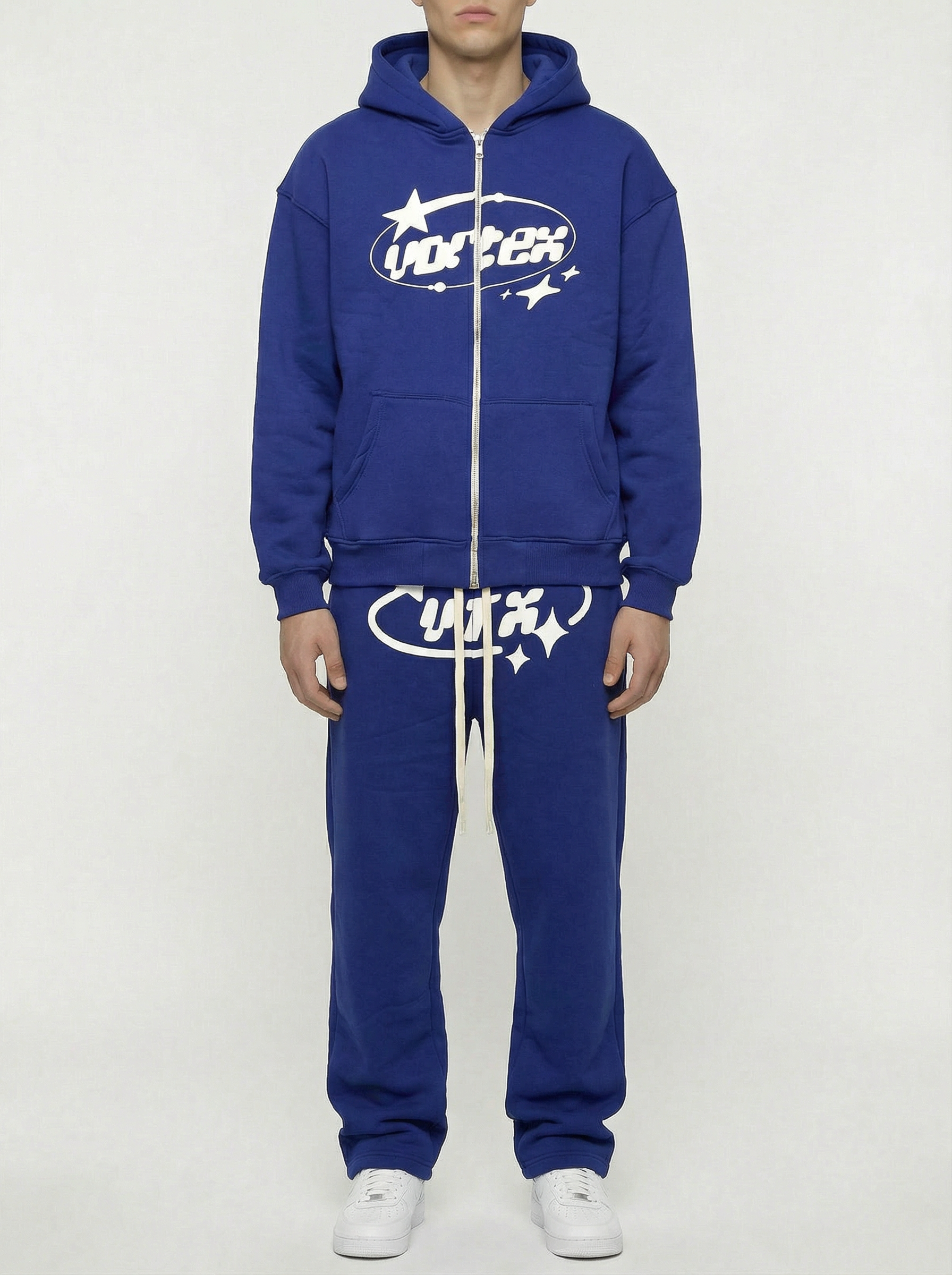 Blue Logo Hoodie & Sweatpants Set