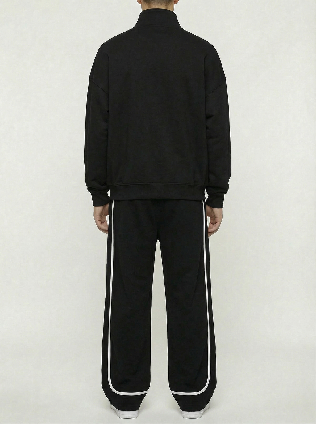 black Logo Hoodie & Sweatpants Set