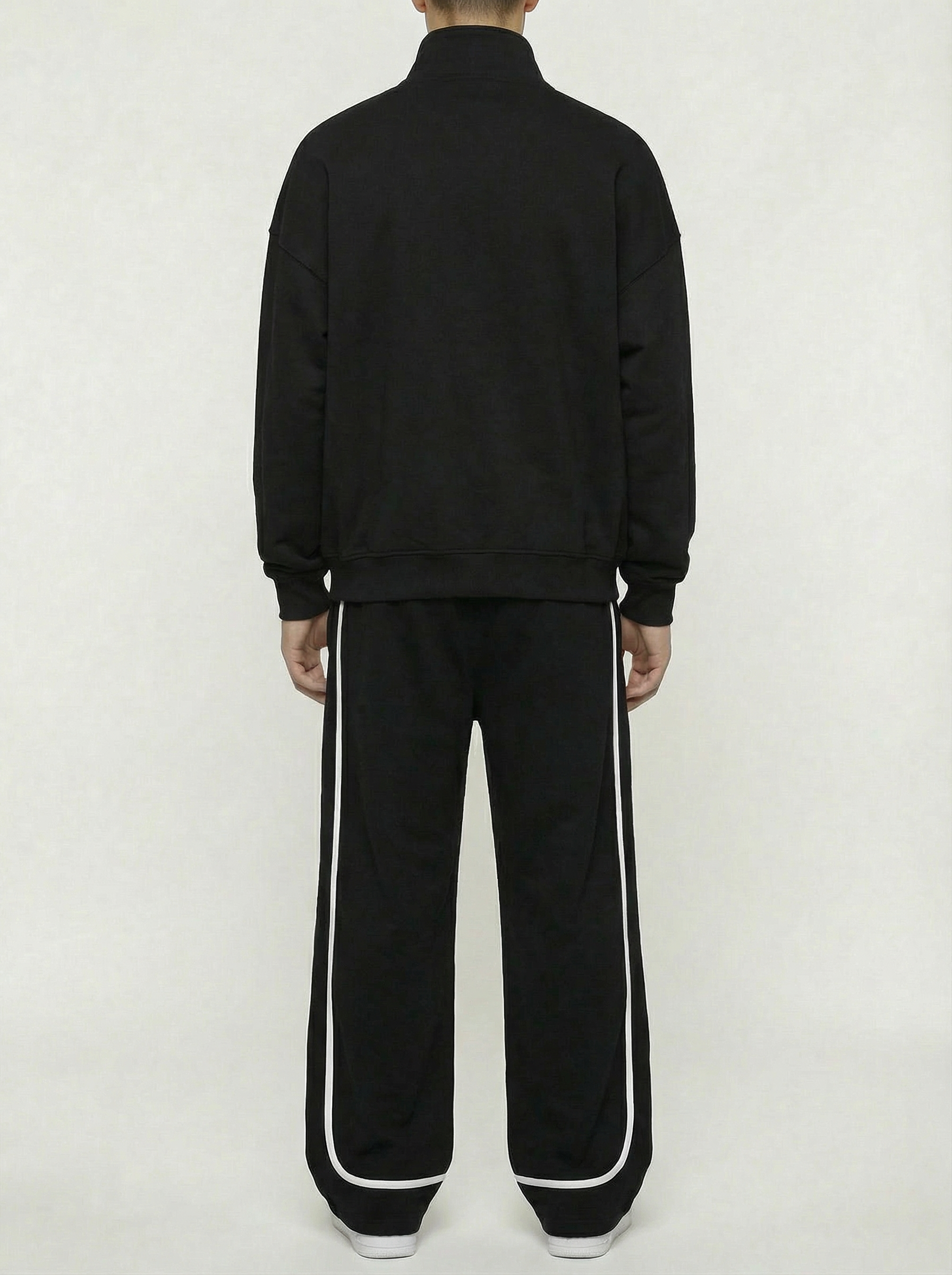 black Logo Hoodie & Sweatpants Set