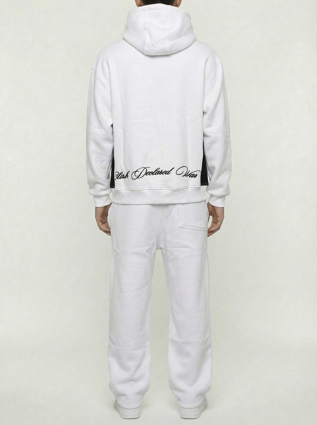 white Logo Hoodie & Sweatpants Set