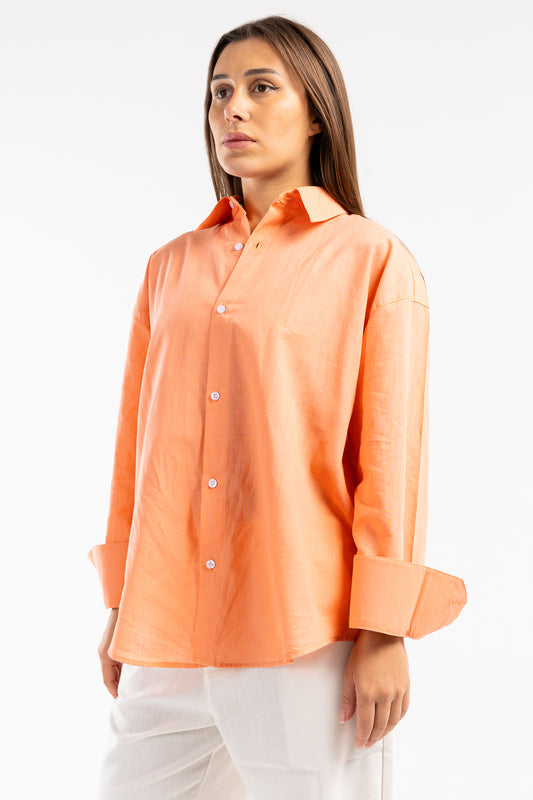 linen long sleeve shirt - 6078