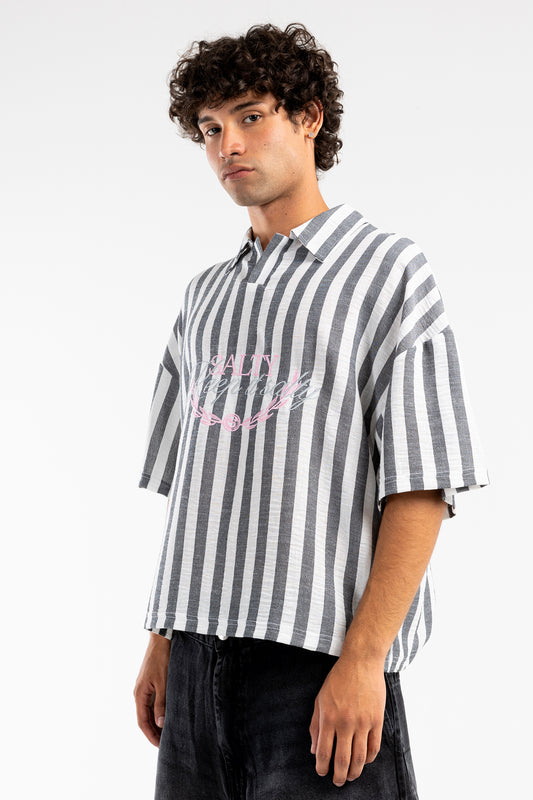 embroidered polo tee - 8038