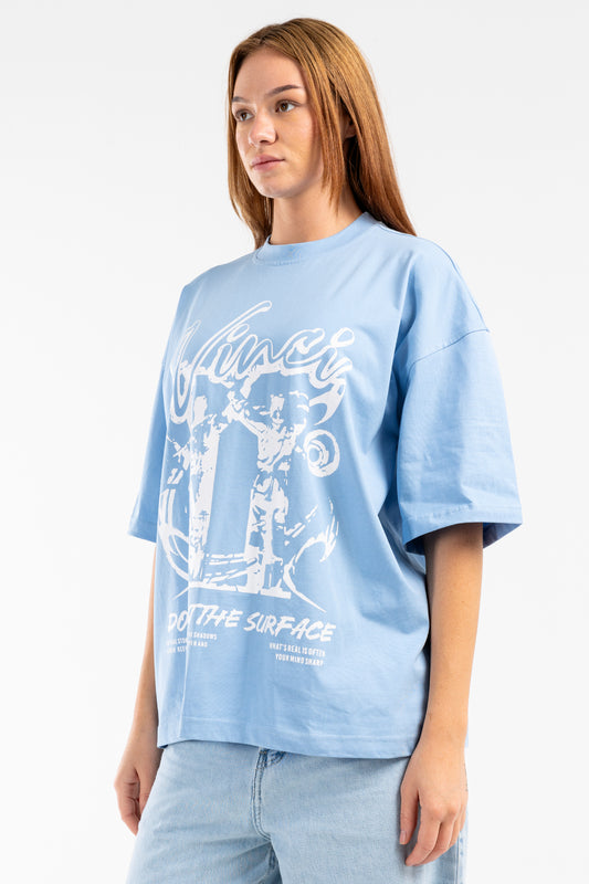 printed oversize tee - 7422