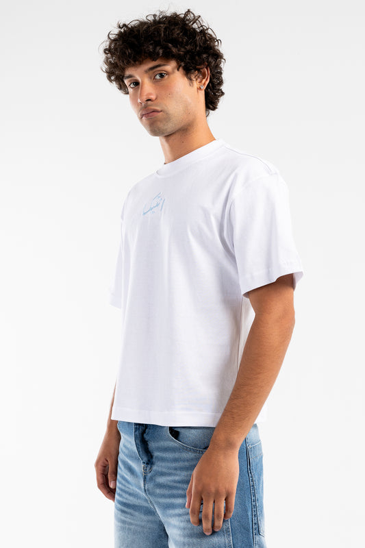 the white “lobster o’Clock” tee - 7620