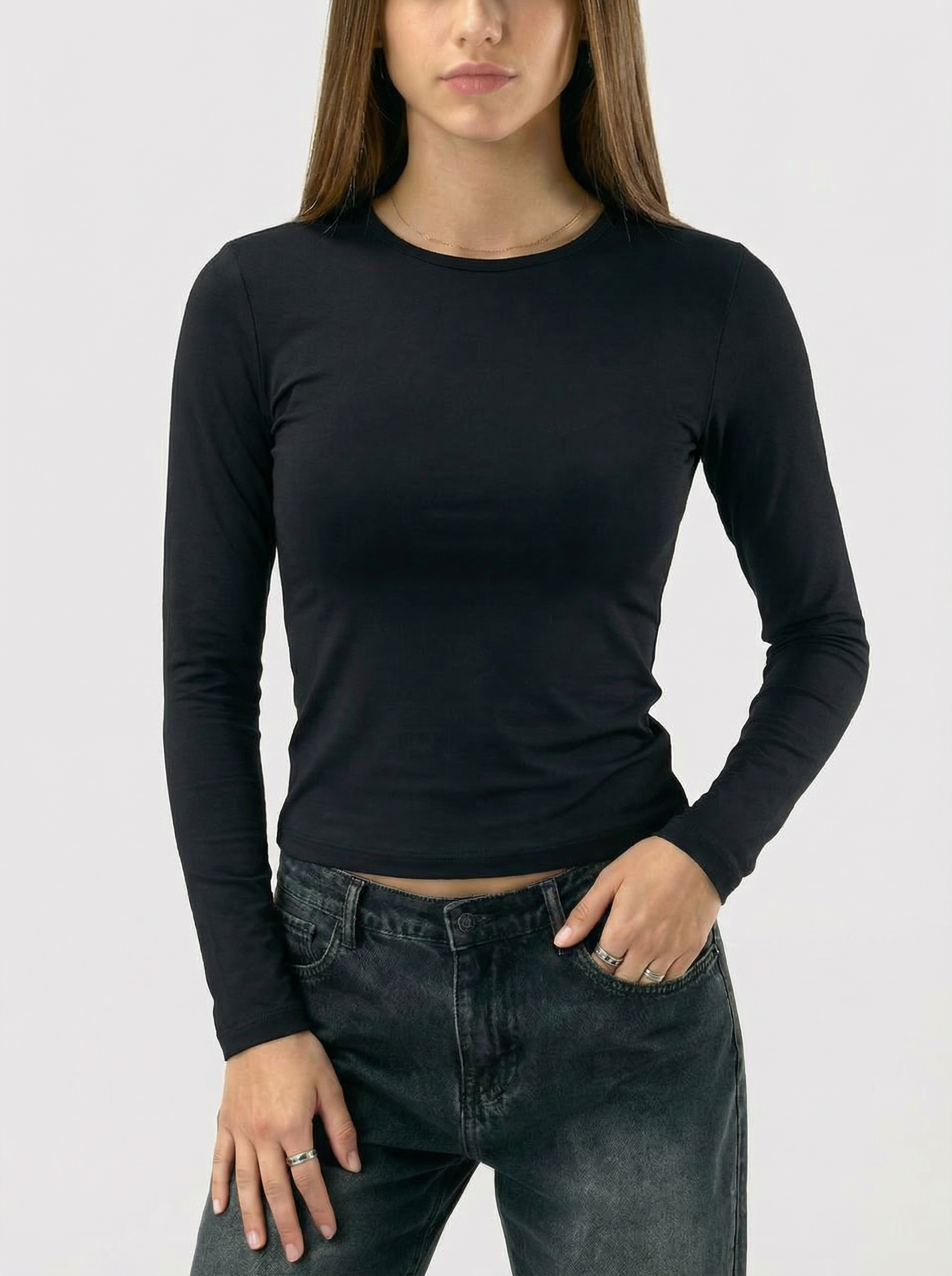 Cropped Basic T-Shirt