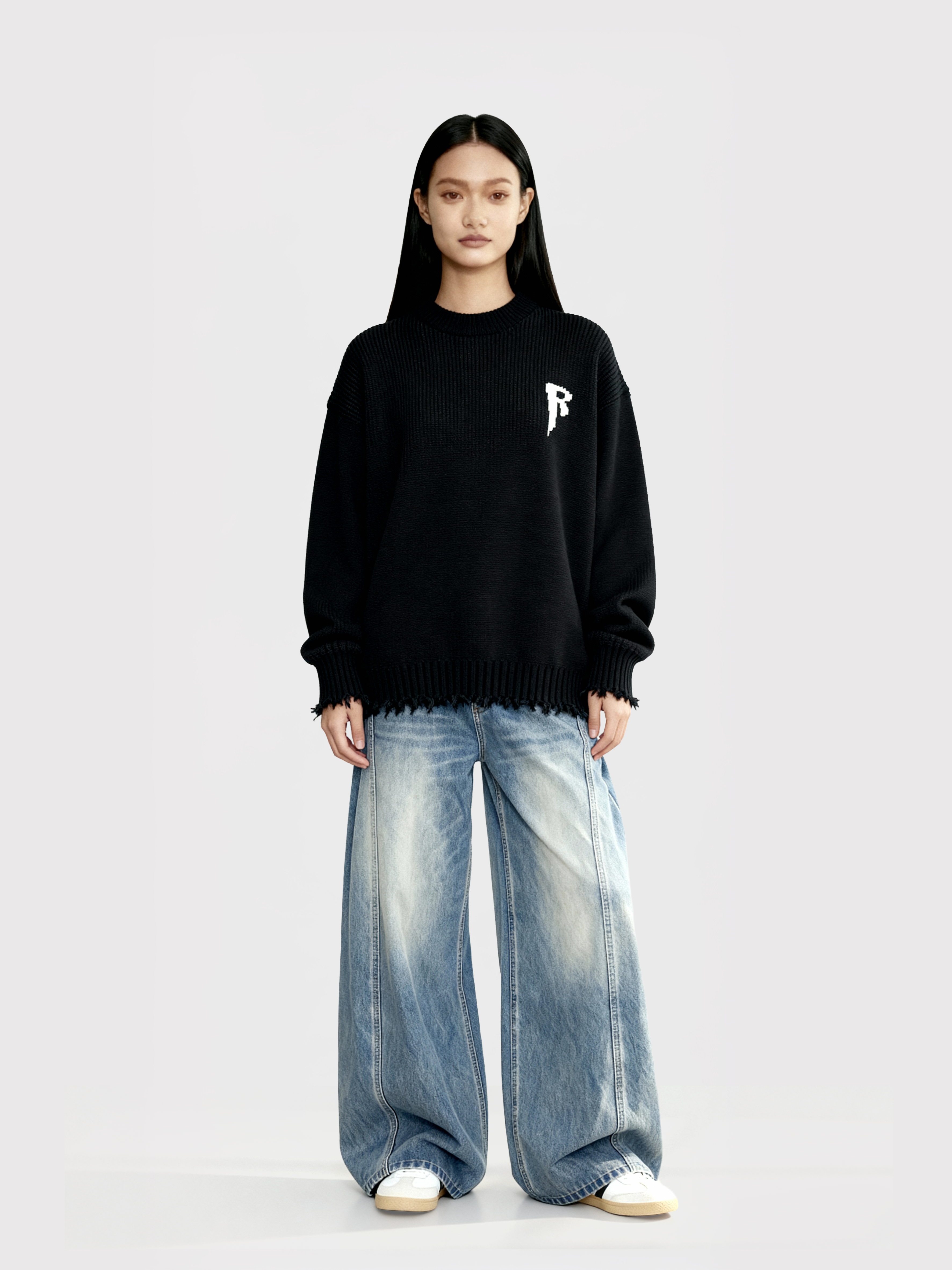 printed sweater 12057