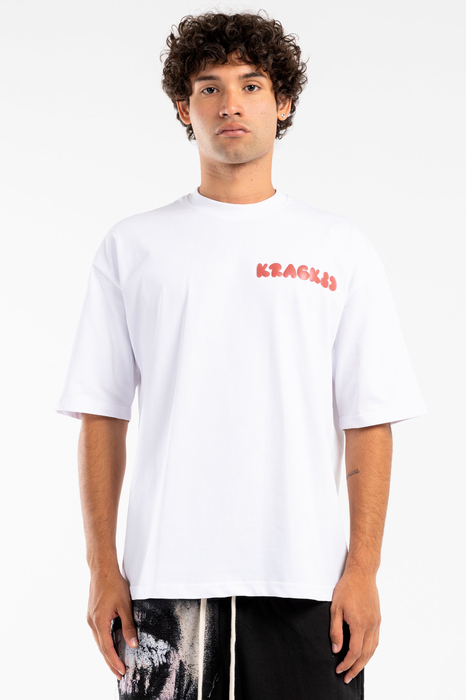 smoke white tee - 7596