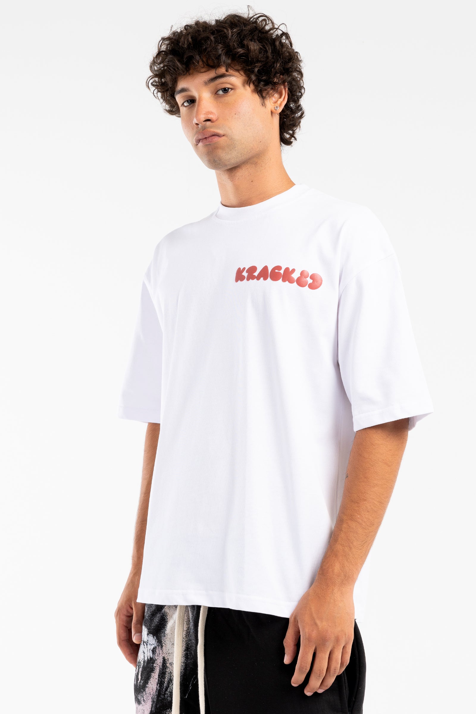 smoke white tee - 7596