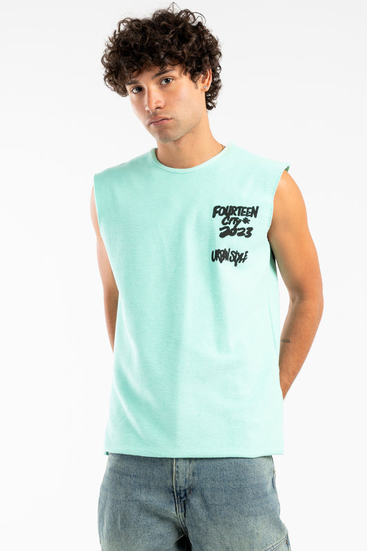 sleeve less tee - 9006