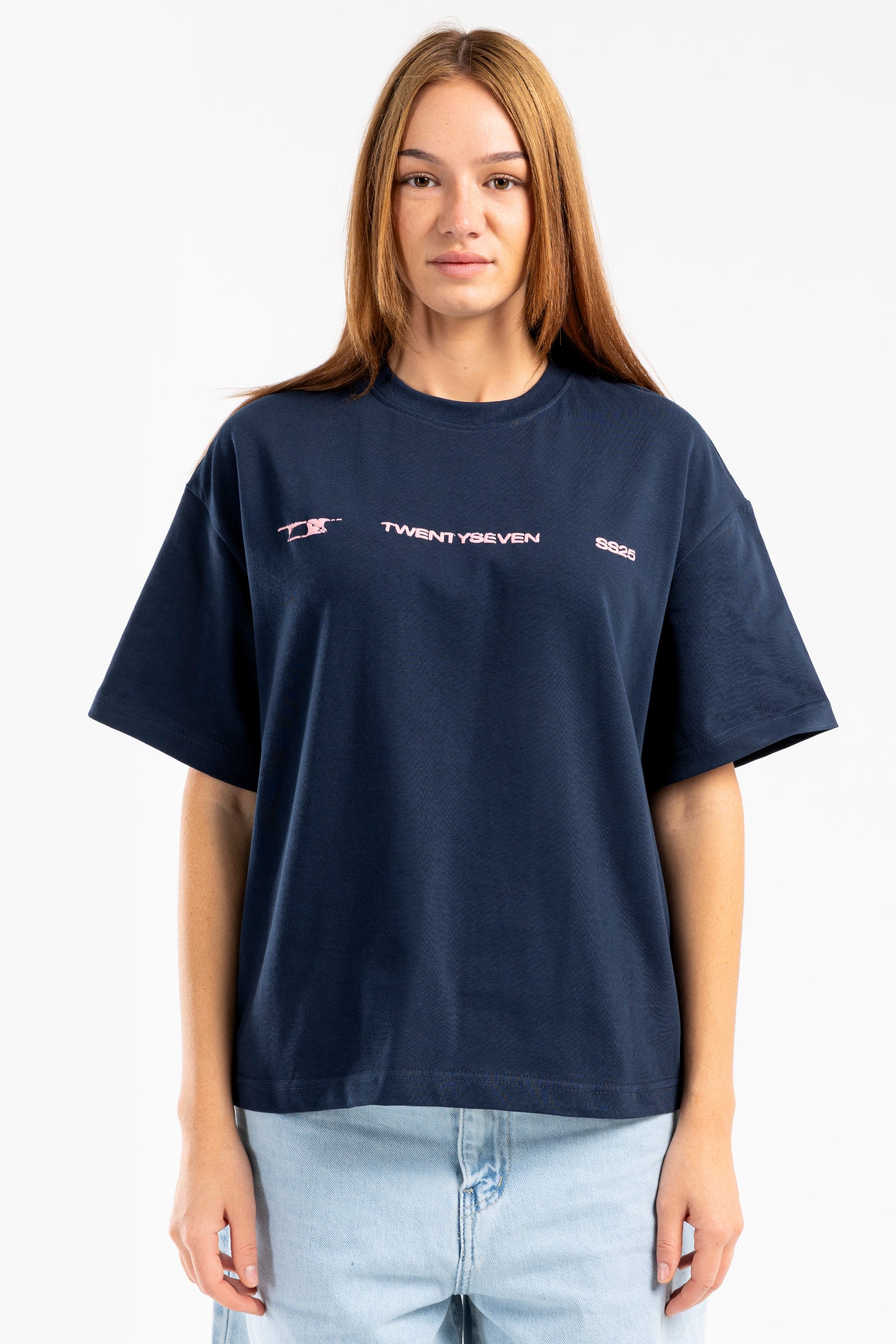 Straight from cai navy tee - 7307