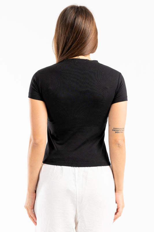 mirror ball baby tee - 7438